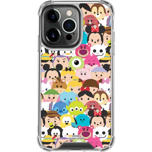 Disney Tsum Tsum Close up Characters iPhone 15 Pro Clear Case