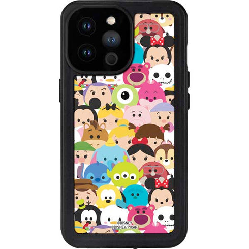 Disney Tsum Tsum Close up Characters iPhone 14 Pro Max Waterproof Case