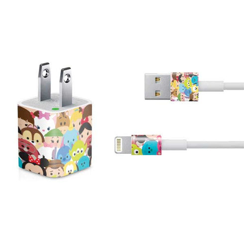 Disney Tsum Tsum Close up Characters iPhone Charger (5W USB) Skin