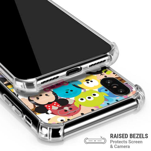 Disney Tsum Tsum Close up Characters iPhone XS Max Clear Case