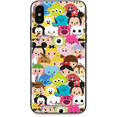 Disney Tsum Tsum Close up Characters iPhone XS Max Skin