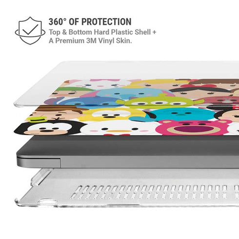 Disney Tsum Tsum Close up Characters MacBook Pro 16in (2021-25) Case plus Skin