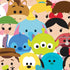 Disney Tsum Tsum Close up Characters Moto E5 Play Skin