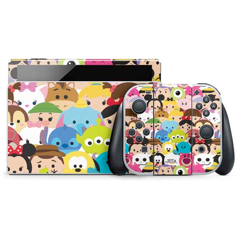 Disney Tsum Tsum Close up Characters Nintendo Switch OLED (2021) Skin