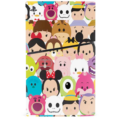 Disney Tsum Tsum Close up Characters PS5 Slim Digital Edition Bundle Skin