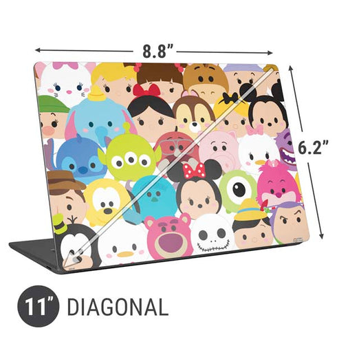 Disney Tsum Tsum Close up Characters Universal Laptop 11in (8.8 x 6.2in) Skin