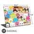 Disney Tsum Tsum Close up Characters Universal Laptop 13in (10.6 x 7.6in) Skin