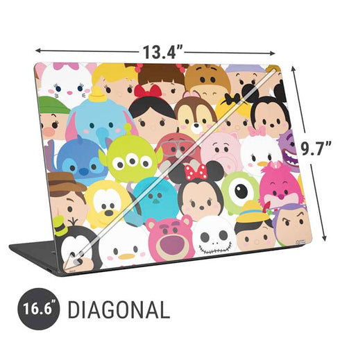 Disney Tsum Tsum Close up Characters Universal Laptop 16.6in (13.4 x 9.7in) Skin