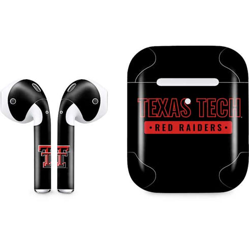 Texas Tech University TT Red Raiders Apple AirPods 2 Skin