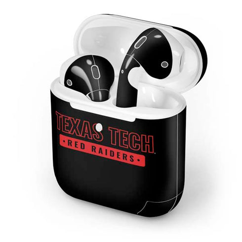 Texas Tech University TT Red Raiders Apple AirPods 2 Skin