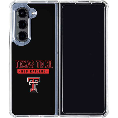 Texas Tech University TT Red Raiders Galaxy Z Fold5 5G Clear Case