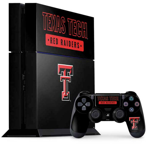 Texas Tech University TT Red Raiders PS4 Console and Controller Bundle Skin