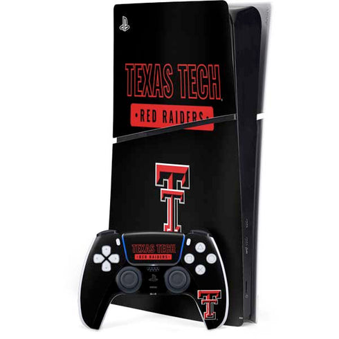 Texas Tech University TT Red Raiders PS5 Slim Digital Edition Bundle Skin