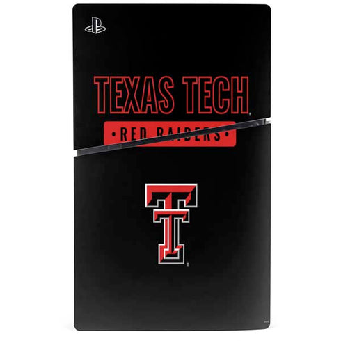 Texas Tech University TT Red Raiders PS5 Slim Digital Edition Console Skin