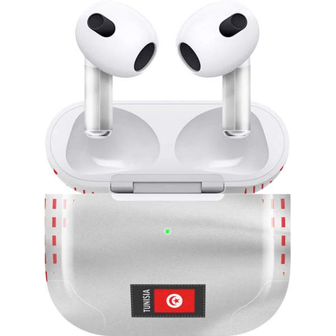 Tunisia Soccer Flag Apple AirPods (3rd Gen 2021) Skin