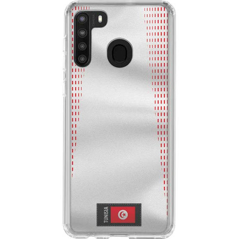 Tunisia Soccer Flag Galaxy A21 Clear Case