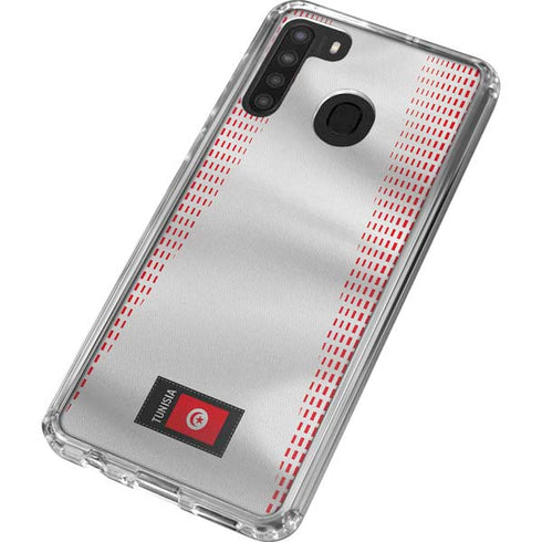 Tunisia Soccer Flag Galaxy A21 Clear Case
