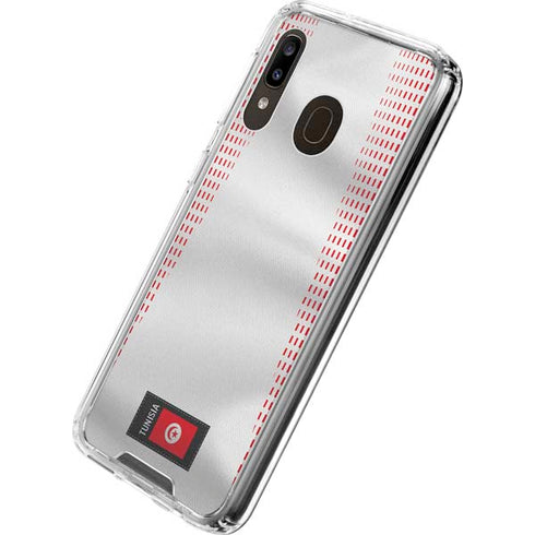 Tunisia Soccer Flag Galaxy A30 Clear Case
