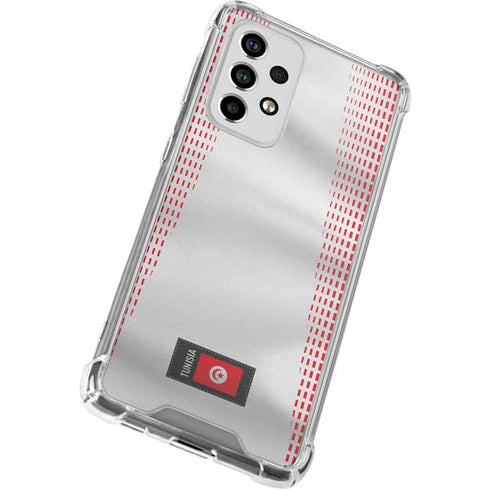 Tunisia Soccer Flag Galaxy A53 5G Clear Case