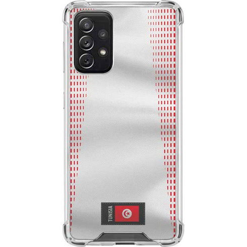 Tunisia Soccer Flag Galaxy A72 5G Clear Case