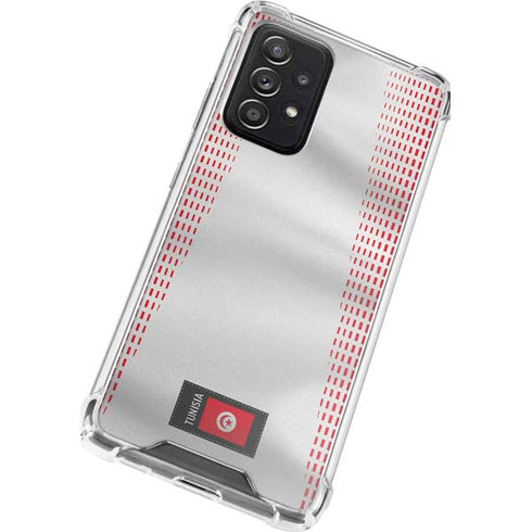 Tunisia Soccer Flag Galaxy A72 5G Clear Case
