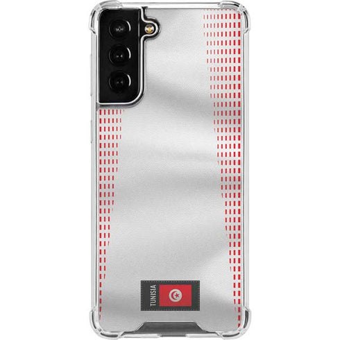 Tunisia Soccer Flag Galaxy S21 FE Clear Case