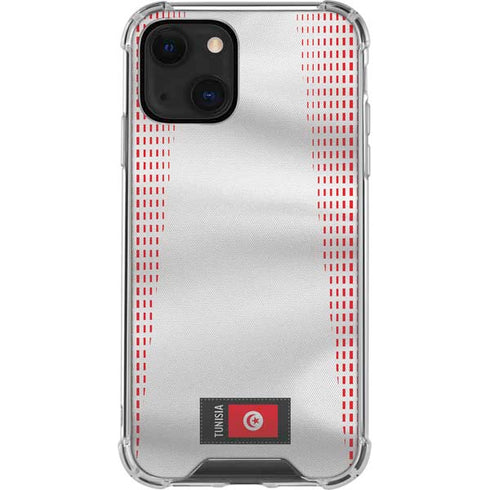 Tunisia Soccer Flag iPhone 14 Clear Case