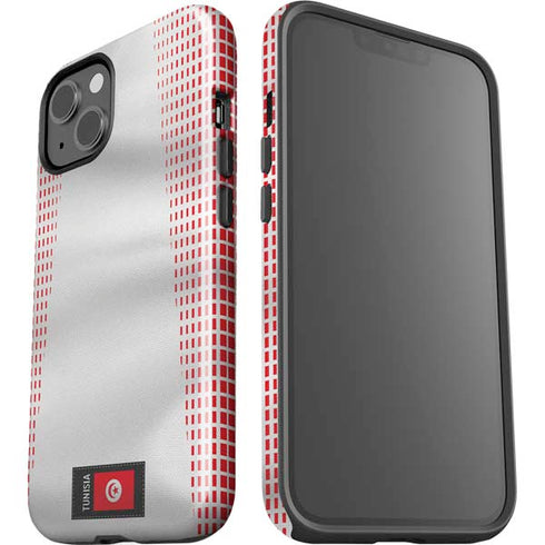 Tunisia Soccer Flag iPhone 14 Plus Impact Case