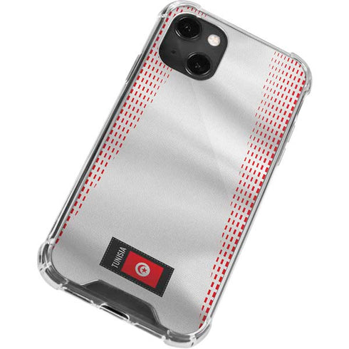 Tunisia Soccer Flag iPhone 14 Plus Clear Case