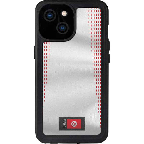 Tunisia Soccer Flag iPhone 15 Waterproof Case
