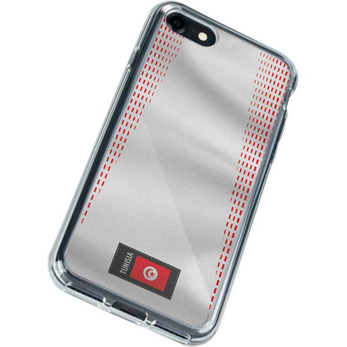 Tunisia Soccer Flag iPhone SE (2nd & 3rd Gen) Clear Case