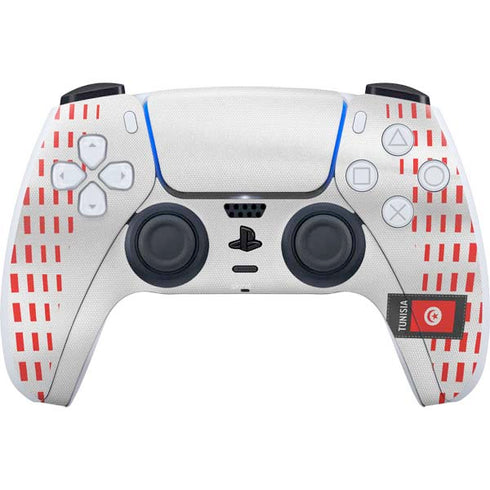 Tunisia Soccer Flag PS5 Controller Skin