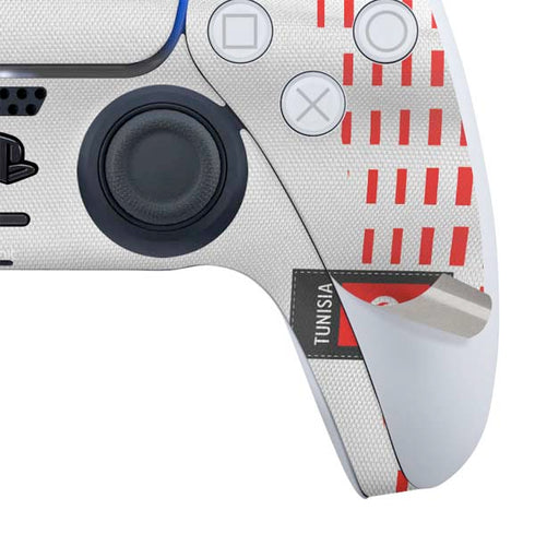 Tunisia Soccer Flag PS5 Controller Skin