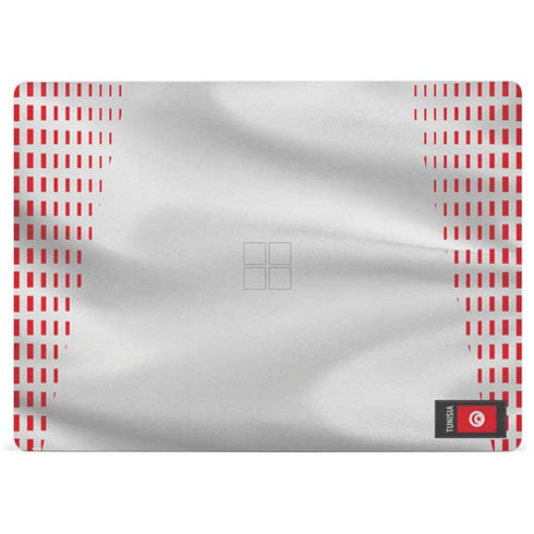 Tunisia Soccer Flag Surface Laptop 3 13.5in Skin