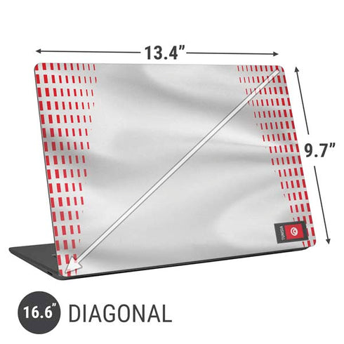 Tunisia Soccer Flag Universal Laptop 16.6in (13.4 x 9.7in) Skin