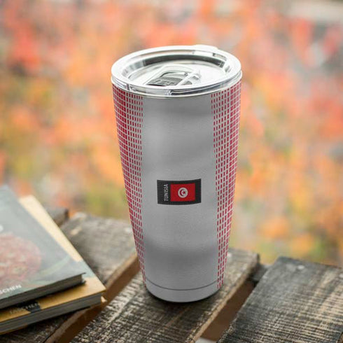 Tunisia Soccer Flag Yeti 20oz Tumbler Skin