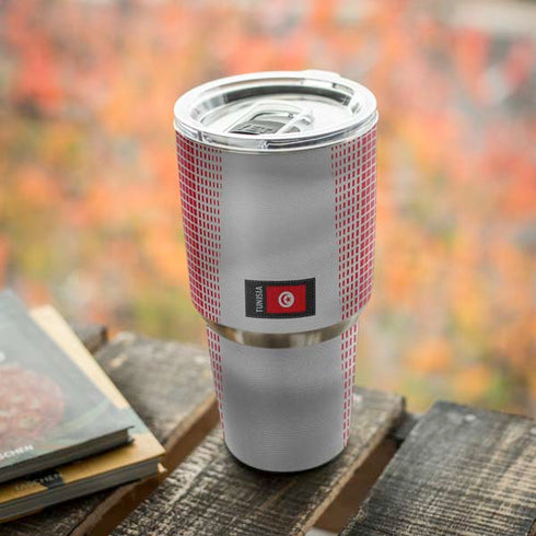 Tunisia Soccer Flag Yeti 30oz Rambler Tumbler Skin