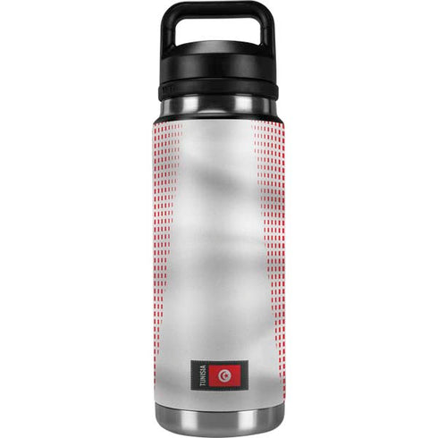 Tunisia Soccer Flag YETI Rambler 26oz Bottle Skin