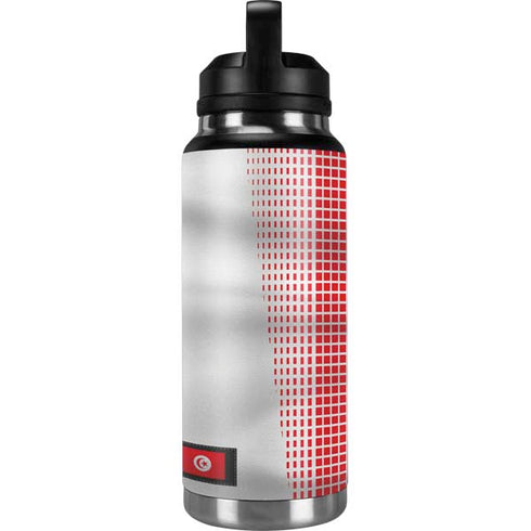 Tunisia Soccer Flag YETI Rambler 36oz Bottle Skin