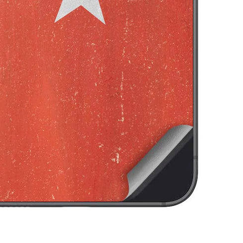 Turkish Flag Distressed Galaxy A14 5G Skin