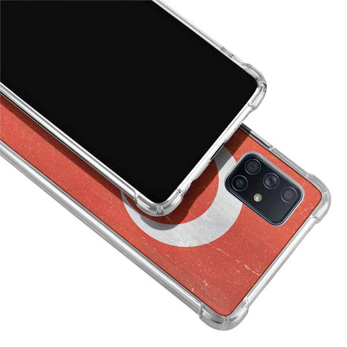 Turkish Flag Distressed Galaxy A71 5G Clear Case