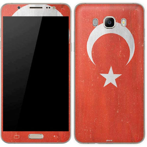 Turkish Flag Distressed Galaxy J7 Skin