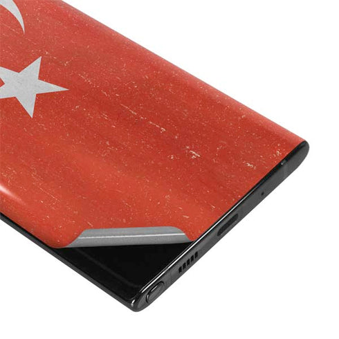 Turkish Flag Distressed Galaxy Note 10 Skin