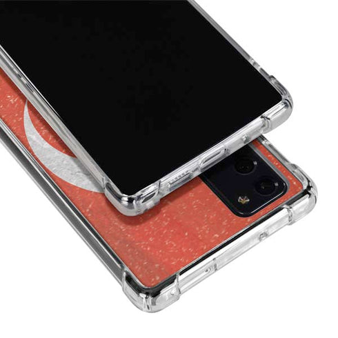 Turkish Flag Distressed Galaxy Note20 5G Clear Case
