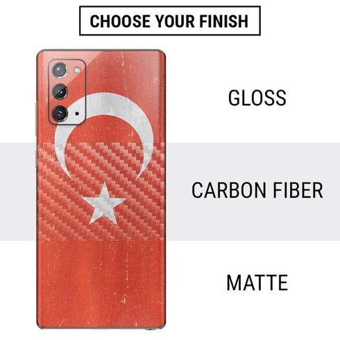 Turkish Flag Distressed Galaxy Note20 5G Skin