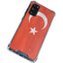 Turkish Flag Distressed Galaxy S20 FE Clear Case