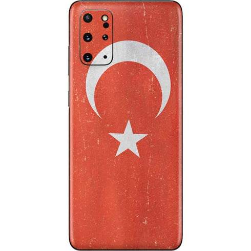 Turkish Flag Distressed Galaxy S20 Plus Skin