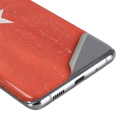 Turkish Flag Distressed Galaxy S20 Plus Skin