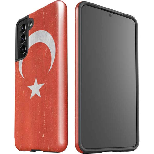 Turkish Flag Distressed Galaxy S21 5G Pro Case