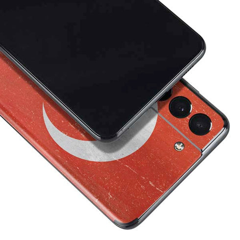 Turkish Flag Distressed Galaxy S21 5G Skin